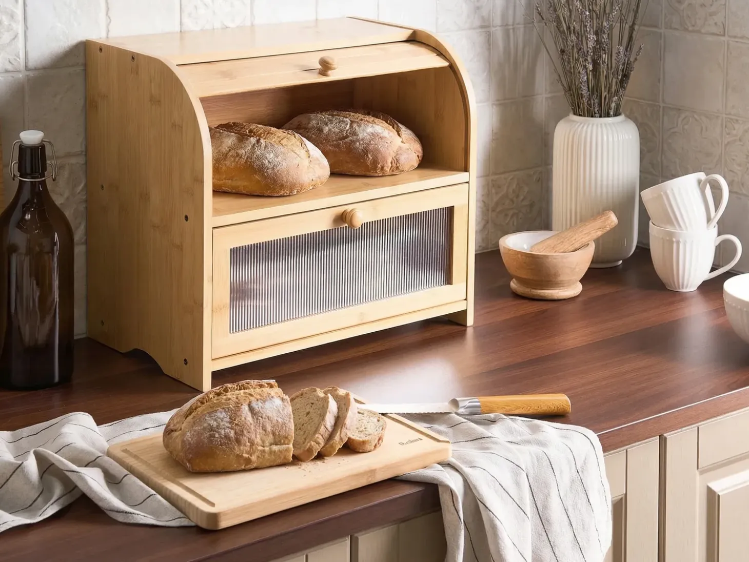 Brødkasse LEVAIN Bambus Lysebrun