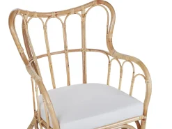BRINDISI 4 personers Loungesæt med bord Naturlig Rattan