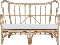 BRINDISI 4 personers Loungesæt med bord Naturlig Rattan