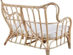 BRINDISI 4 personers Loungesæt med bord Naturlig Rattan