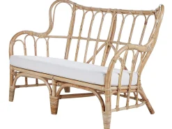 BRINDISI 4 personers Loungesæt med bord Naturlig Rattan