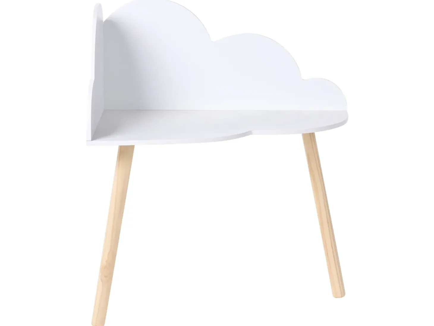 Børnebord og stole sæt CLOUDY Hvid