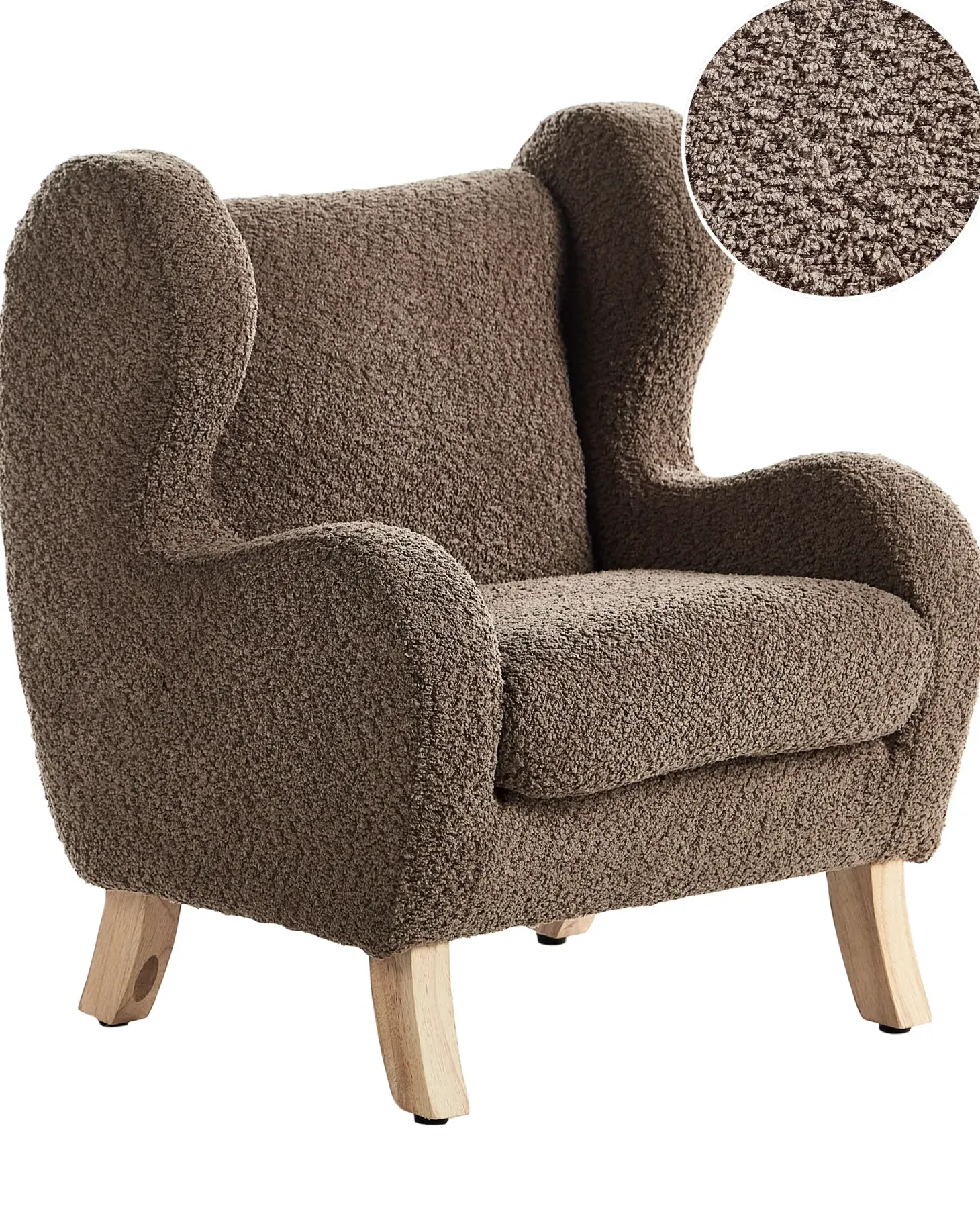 Børnelænestol FARUM Boucle Brun