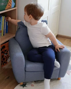Børnelænestol Hippo MARIBO Blå