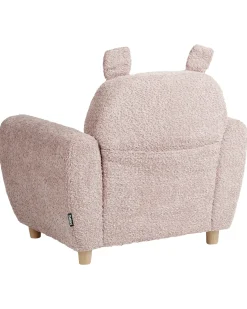 Børnelænestol Hippo MARIBO Boucle Pastellrosa