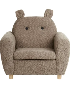 Børnelænestol Hippo MARIBO Boucle Brun