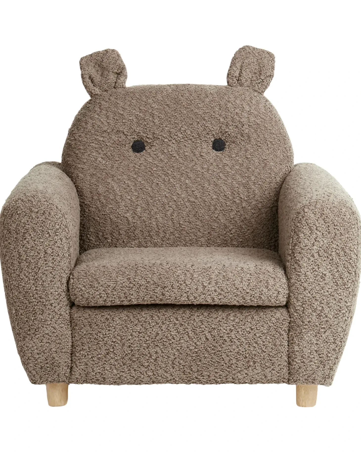 Børnelænestol Hippo MARIBO Boucle Brun