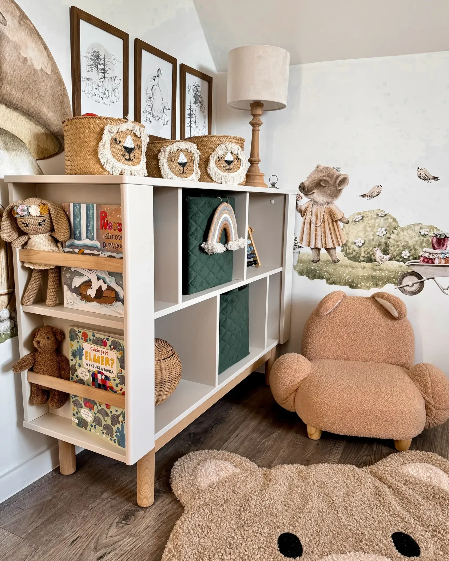 Børnelænestol Kanin KANNA Boucle Beige