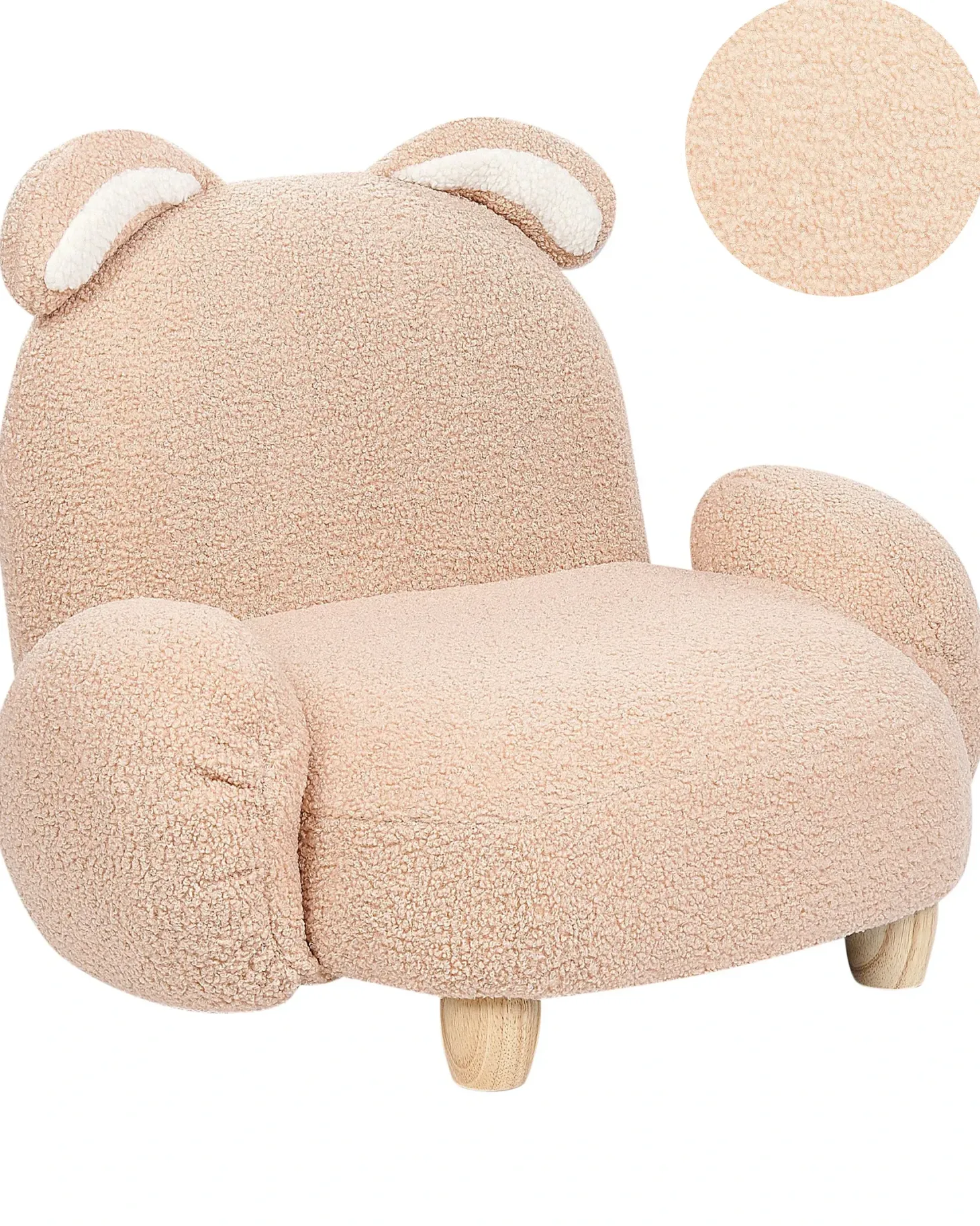 Børnelænestol Kanin KANNA Boucle Beige