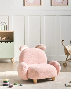 Børnelænestol Kanin KANNA Boucle Pastellrosa