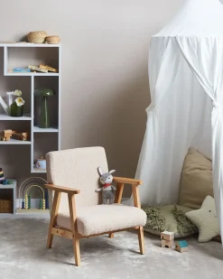 Børnelænestol LINDE Boucle Lys Beige