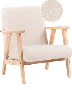Børnelænestol LINDE Boucle Lys Beige