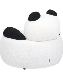 Børnelænestol Panda VIBY Boucle Hvid