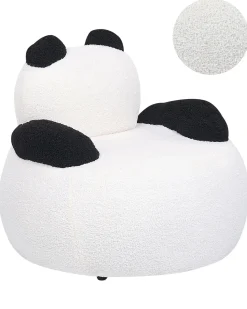 Børnelænestol Panda VIBY Boucle Hvid