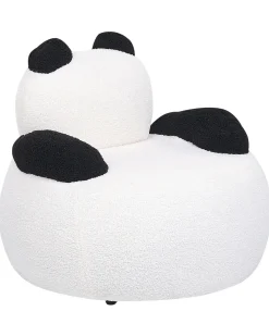 Børnelænestol Panda VIBY Boucle Hvid