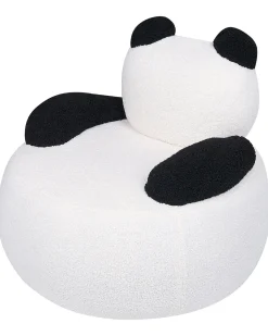 Børnelænestol Panda VIBY Boucle Hvid