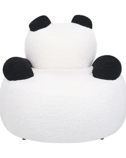 Børnelænestol Panda VIBY Boucle Hvid