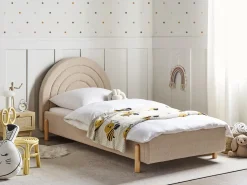 Børneseng Boucle ANET 90 x 200 cm Beige