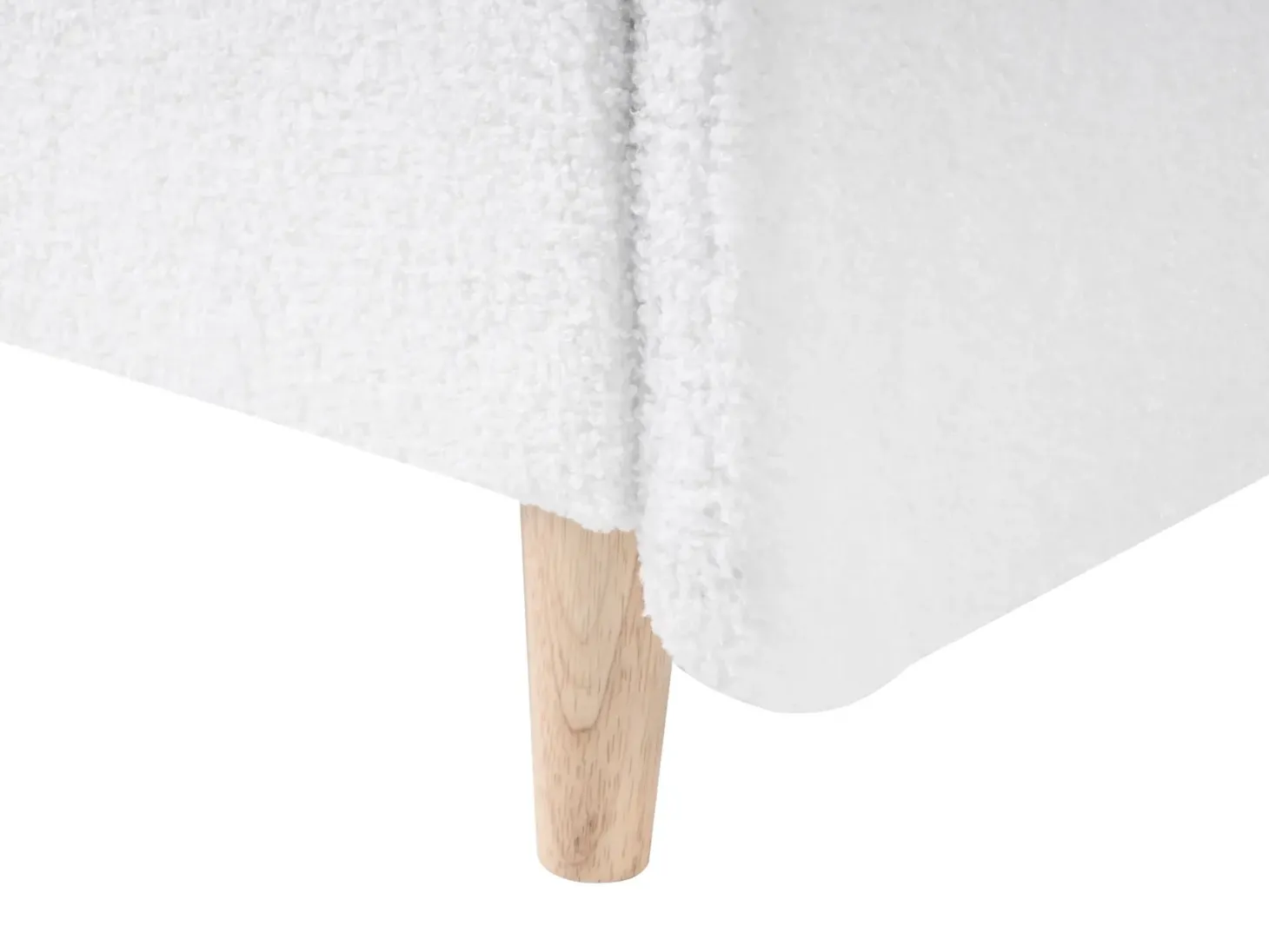 Børneseng Boucle LAYE 90 x 200 cm Cremehvid