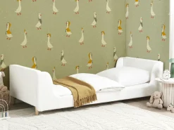 Børneseng Boucle LAYE 90 x 200 cm Cremehvid