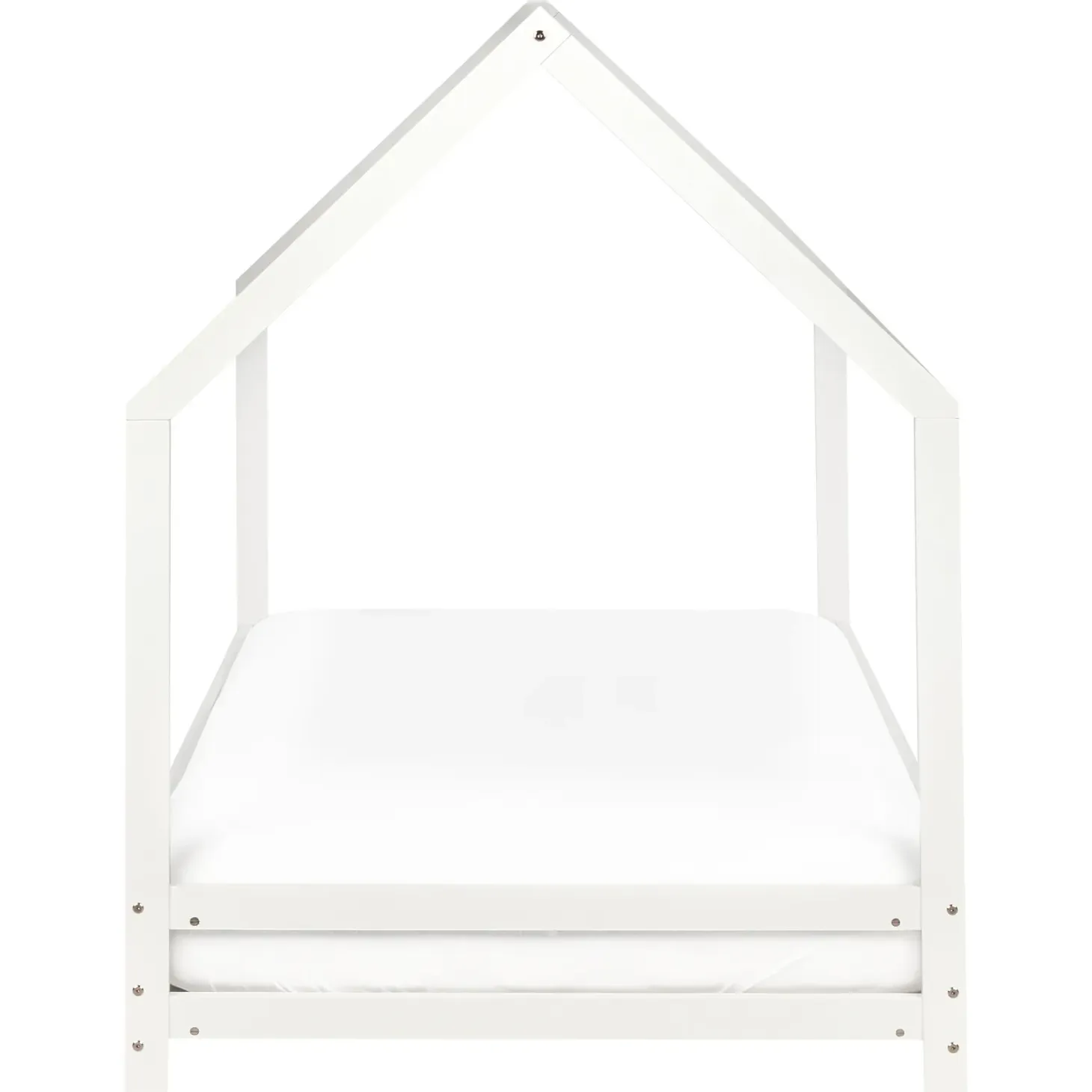 Børneseng Hus Fyretræ APPY 90 x 200 cm Hvid