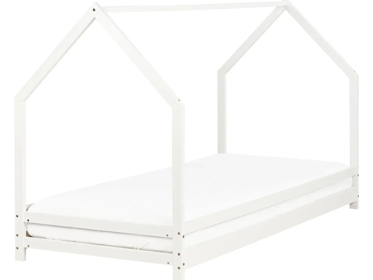 Børneseng Hus Fyretræ APPY 90 x 200 cm Hvid