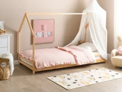 Børneseng Hus Fyretræ APPY 90 x 200 cm Lysebrun
