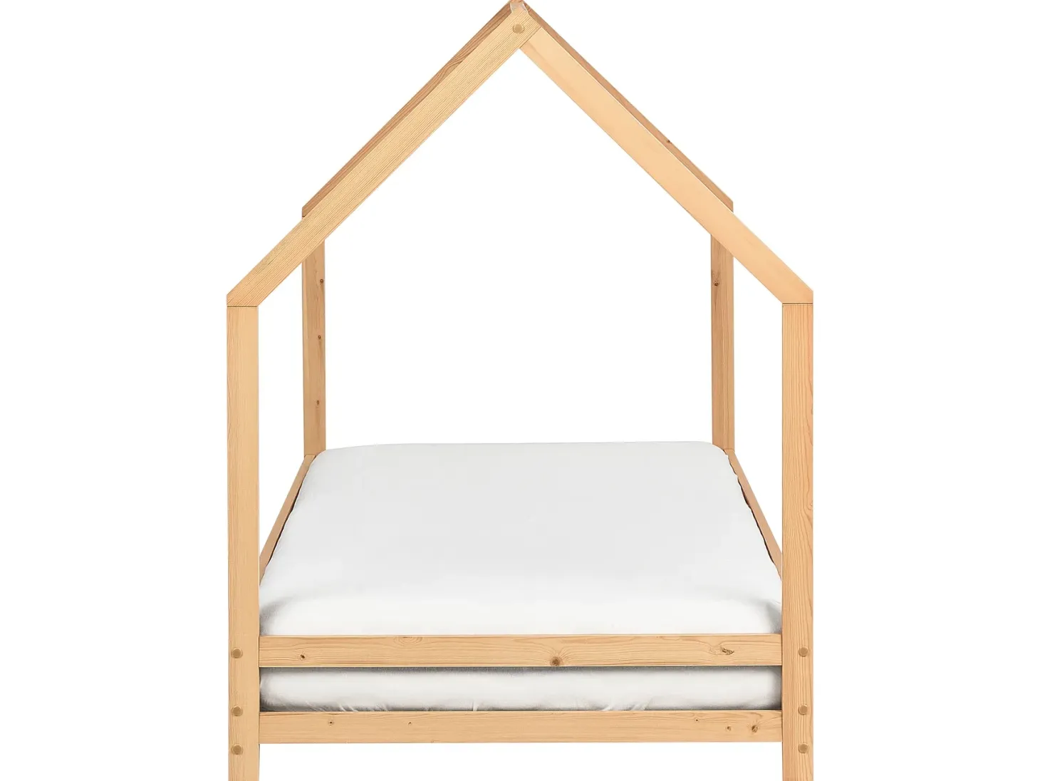 Børneseng Hus Fyretræ APPY 90 x 200 cm Lysebrun