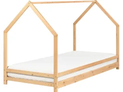 Børneseng Hus Fyretræ APPY 90 x 200 cm Lysebrun