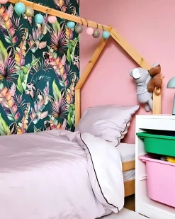 Børneseng Hus Fyretræ APPY 90 x 200 cm Lysebrun