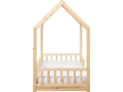 Børneseng Hus Fyretræ COSSAYE 90 x 200 cm Lysebrun