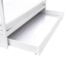 Børneseng Hus Fyretræ ORGEVAL 90 x 200 cm med opbevaring Hvid