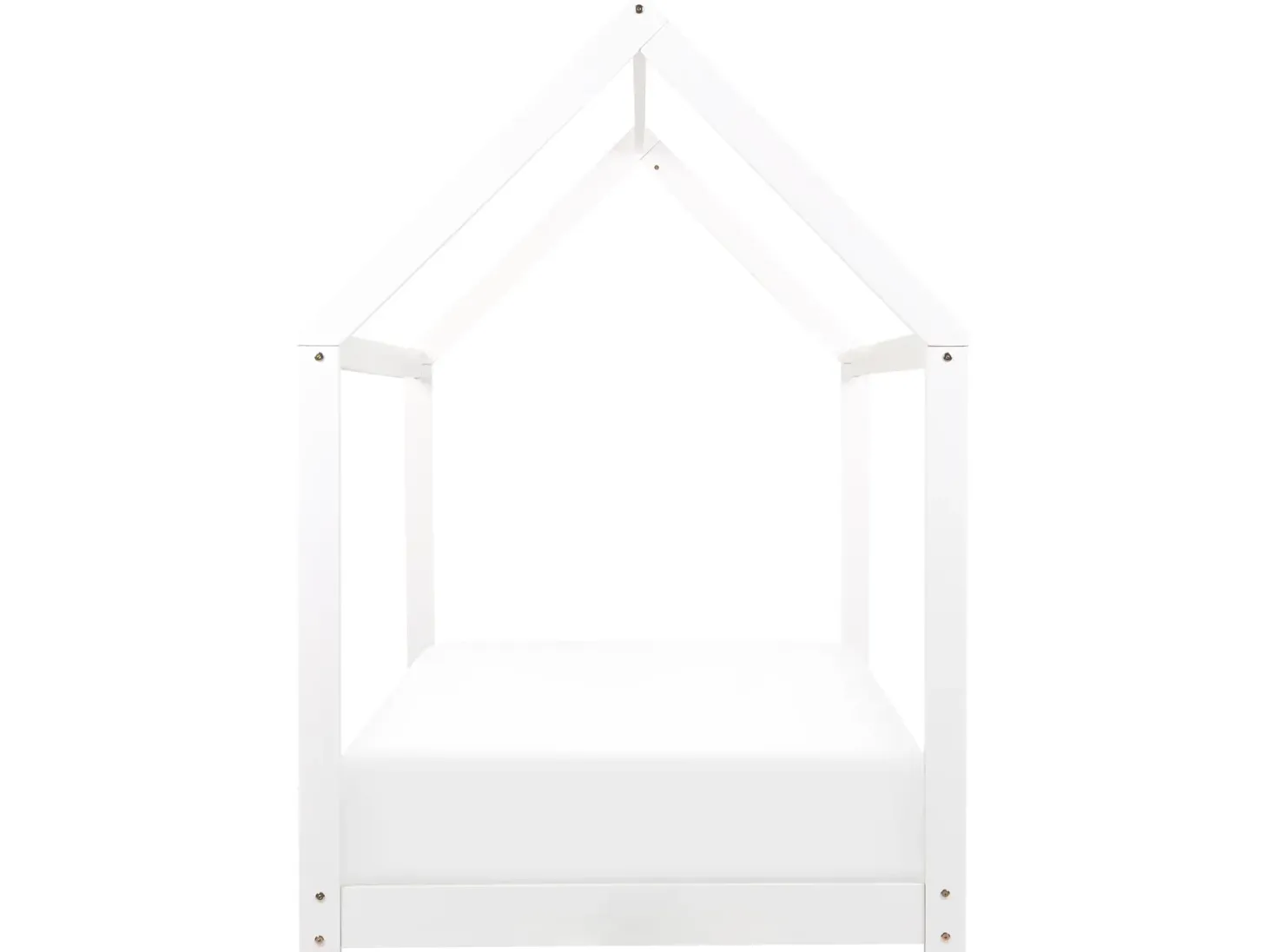 Børneseng Hus Fyretræ TOSSE 90 x 200 cm Hvid