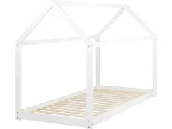 Børneseng Hus Fyretræ TOSSE 90 x 200 cm Hvid