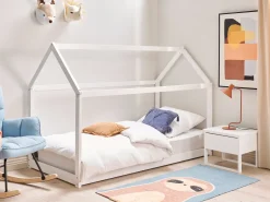 Børneseng Hus Fyretræ TOSSE 90 x 200 cm Hvid