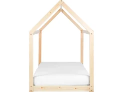 Børneseng Hus Fyretræ TOSSE 90 x 200 cm Lysebrun
