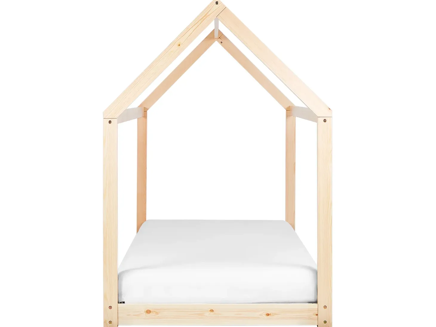 Børneseng Hus Fyretræ TOSSE 90 x 200 cm Lysebrun