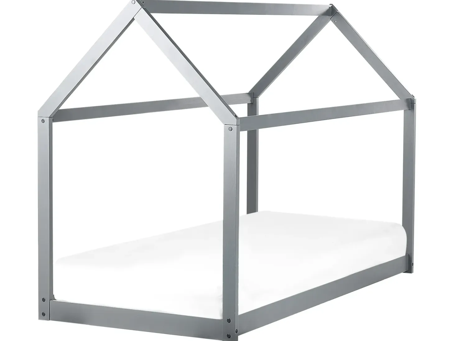 Børneseng Hus Fyretræ TOSSE 90 x 200 cm Grå