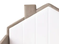 Børneseng Hus Velour KERVAN 90 x 200 cm Brungrå