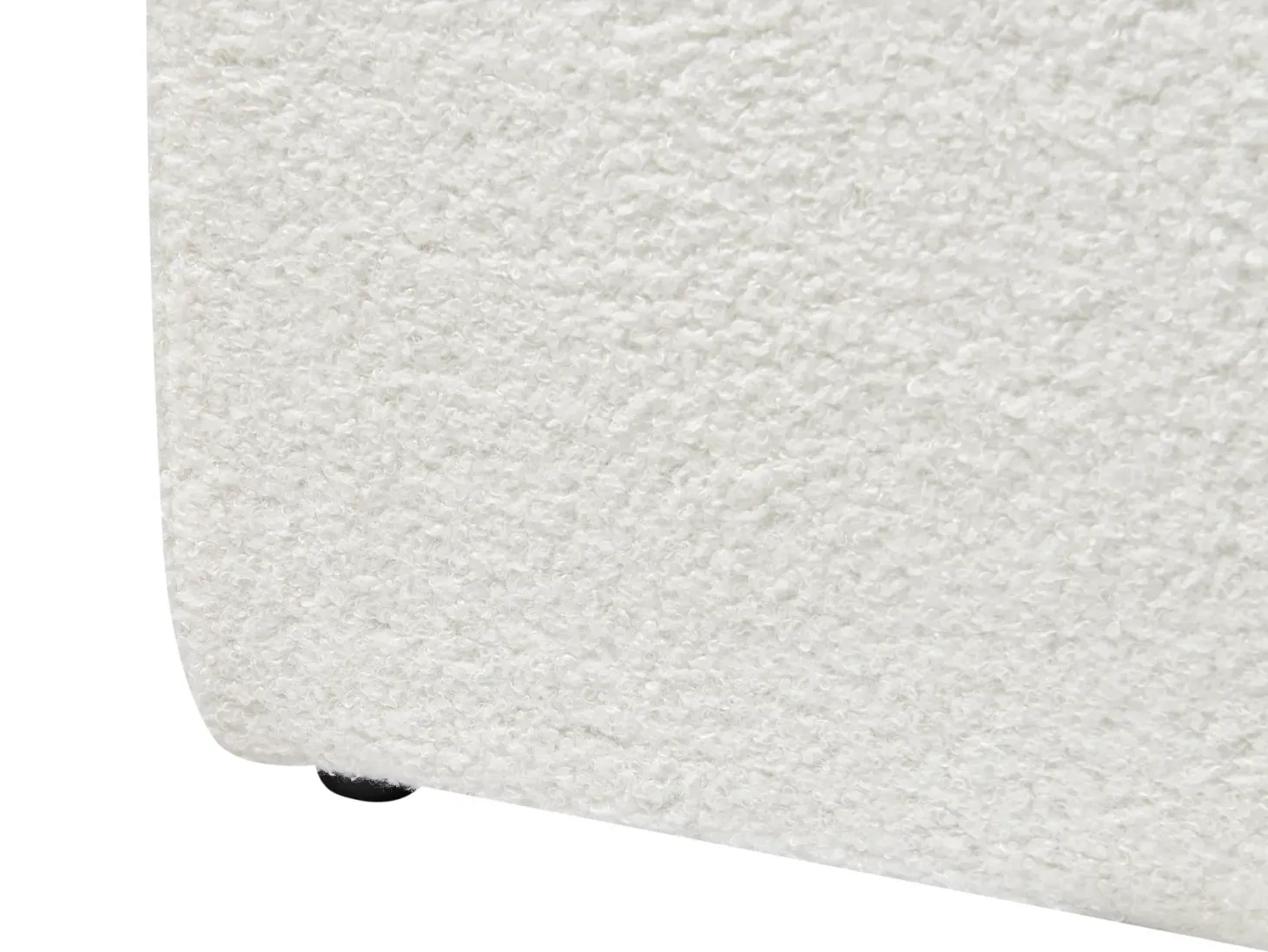 Børneseng med opbevaring Boucle ANET 90 x 200 cm Cremehvid