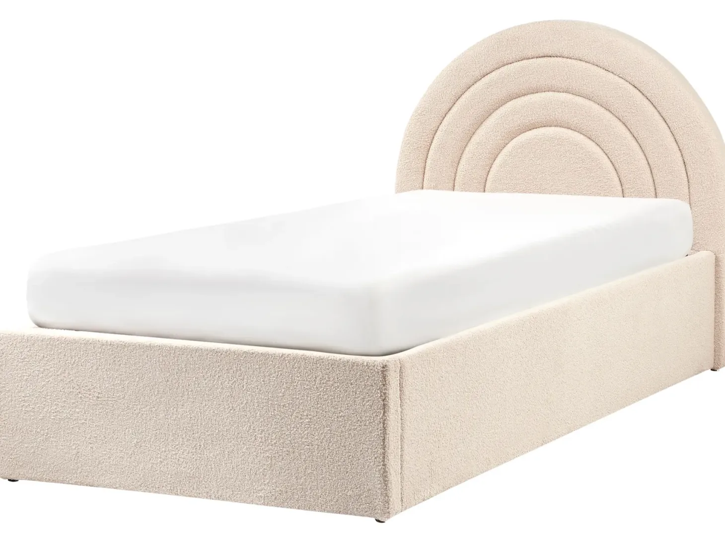Børneseng med opbevaring Boucle ANET 90 x 200 cm Beige