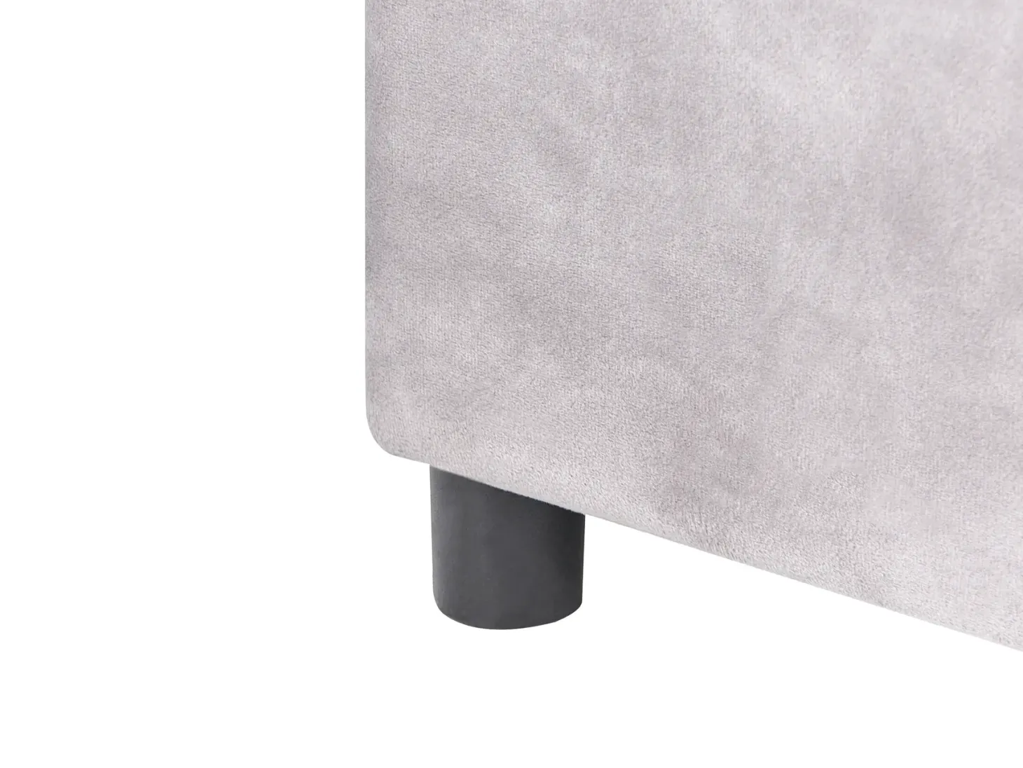 Børneseng med opbevaring Krone Velour GRISETOT 90 x 200 cm Grå