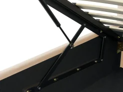 Børneseng med opbevaring Velour ANET 90 x 200 cm Beige