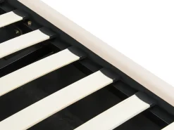 Børneseng med opbevaring Velour ANET 90 x 200 cm Beige