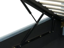 Børneseng med opbevaring Velour ANET 90 x 200 cm Himmelblå