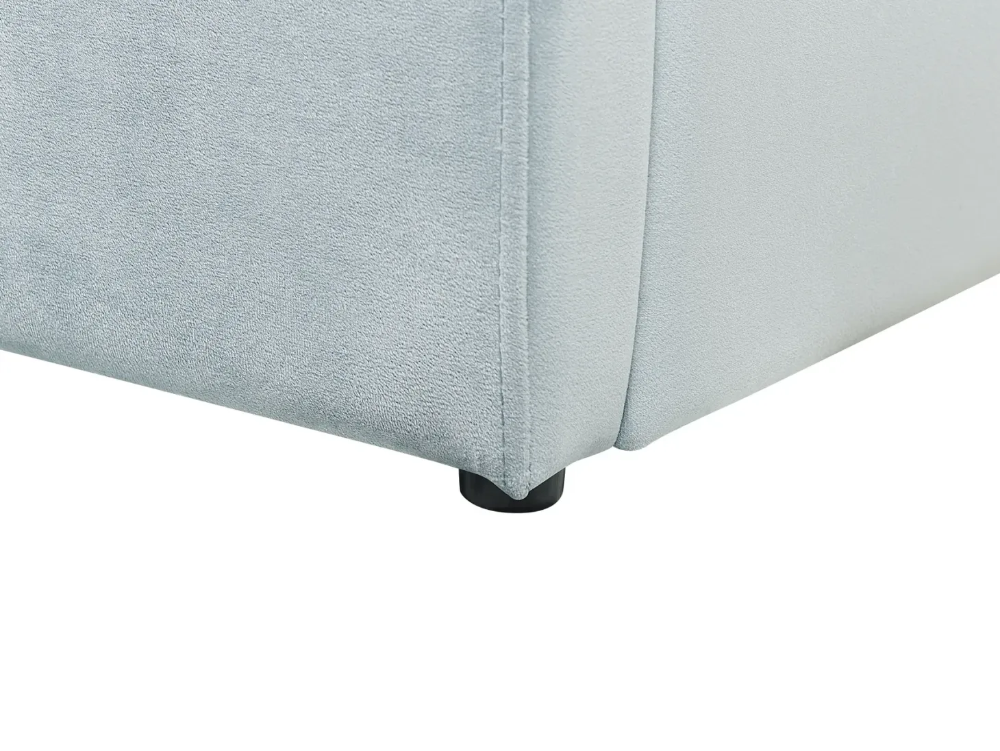 Børneseng med opbevaring Velour ANET 90 x 200 cm Himmelblå