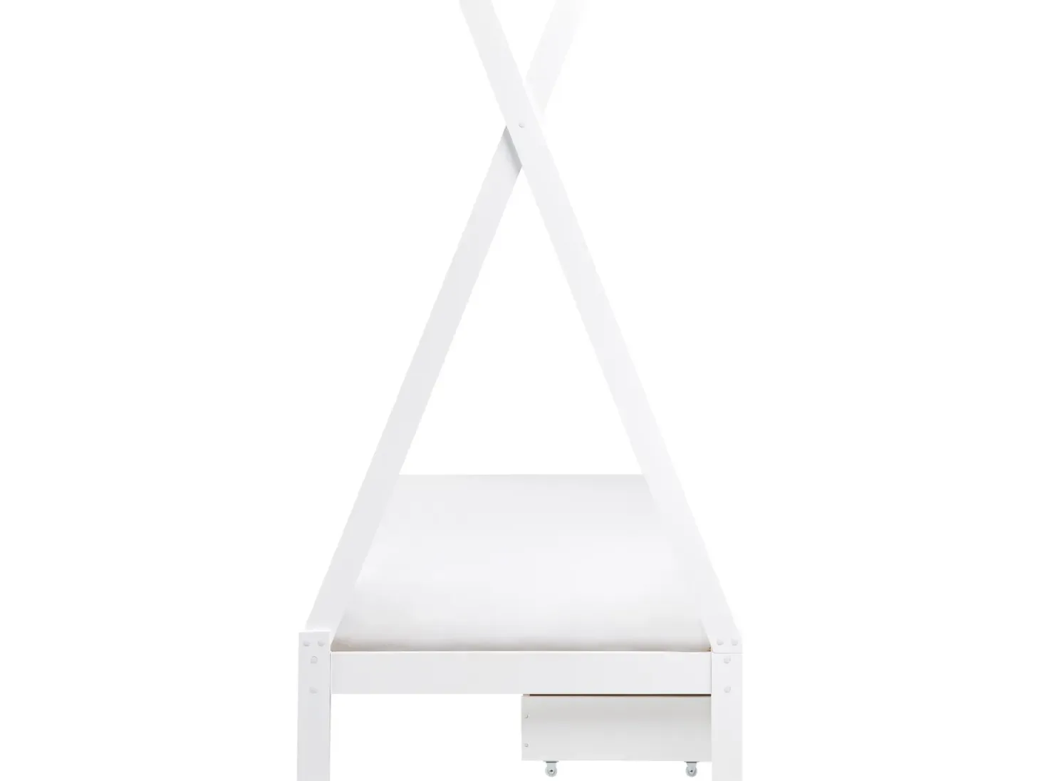Børneseng med skuffer Tipi Fyretræ DEVAY 90 x 200 cm Hvid