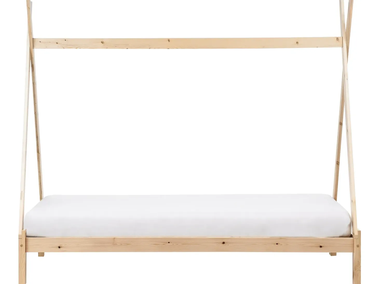 Børneseng Tipi Fyretræ DEVAY 90 x 200 cm Lysebrun