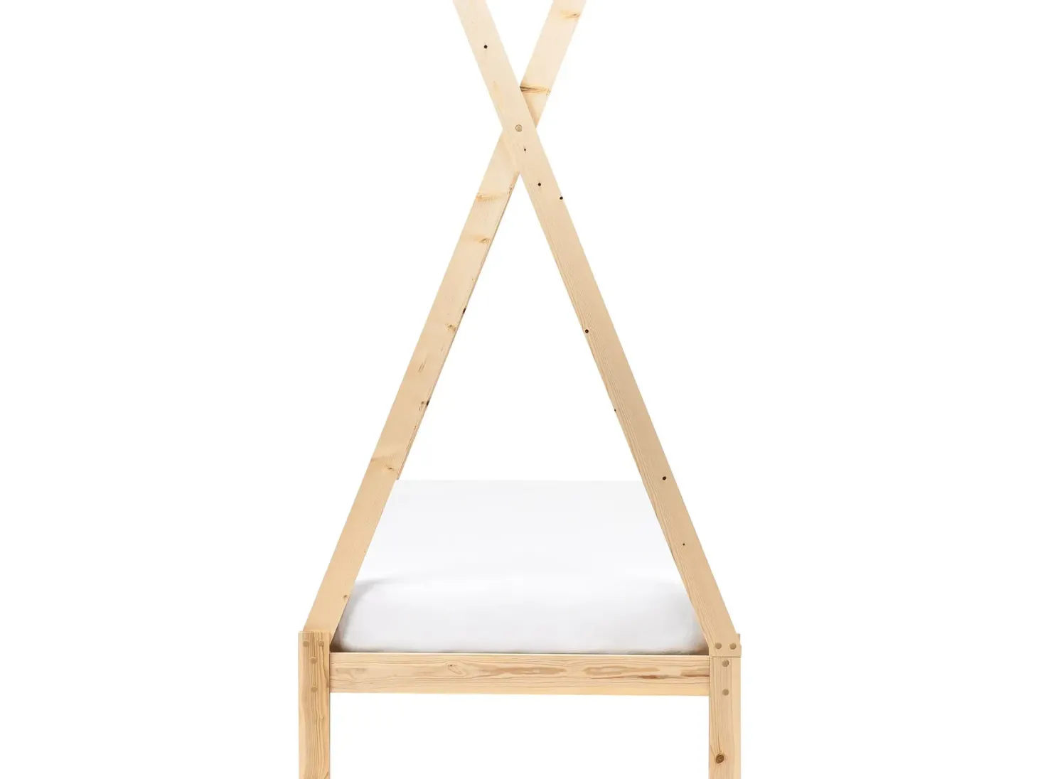 Børneseng Tipi Fyretræ DEVAY 90 x 200 cm Lysebrun