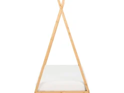 Børneseng Tipi Fyretræ SAURAT 90 x 200 cm Lysebrun